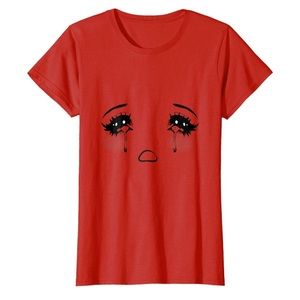 Crying anime eyes tshirt